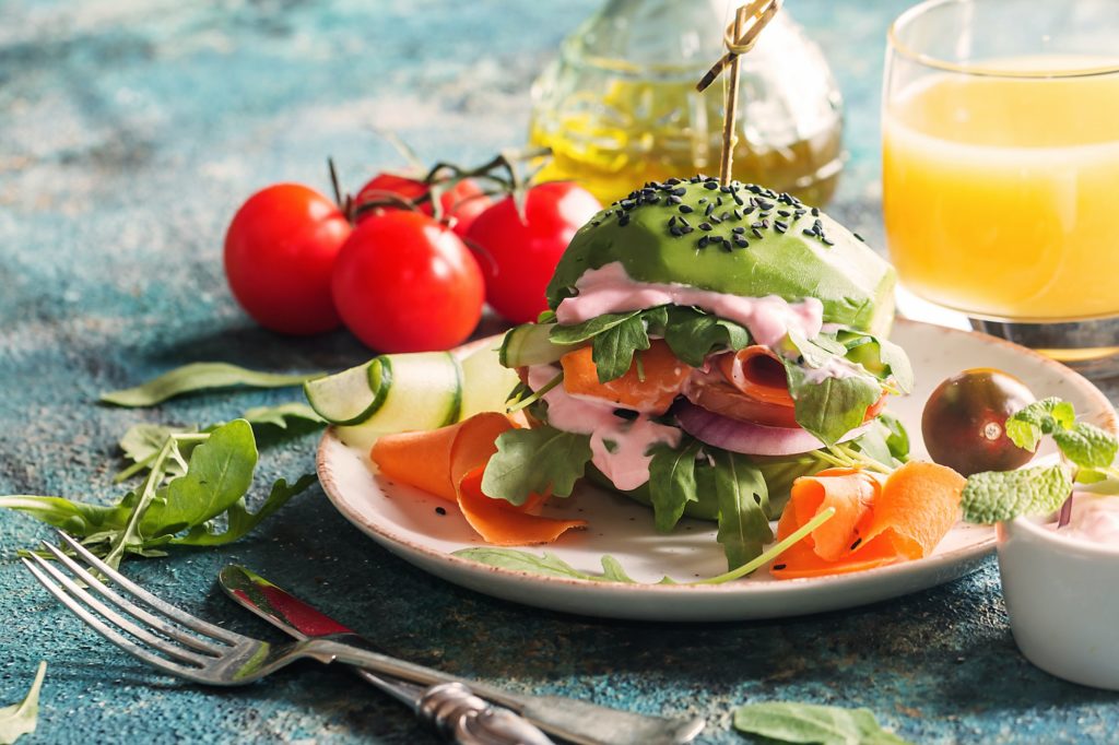 avocado vegan burger