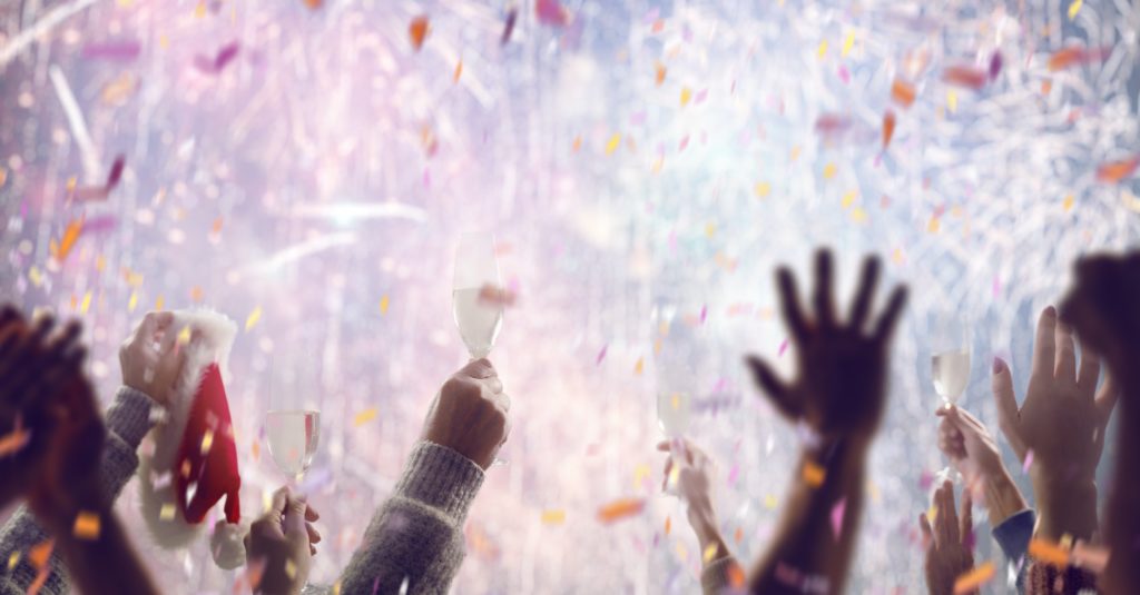 People are watching fireworks.