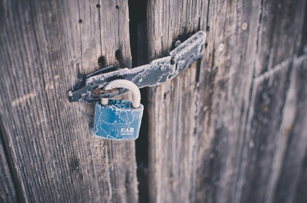 padlock, shed, locked